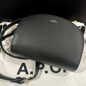 A.P.C. Black Demi Lune Mini Bag